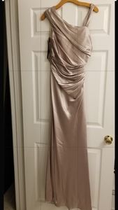 Champagne color Dalia MacPhee gown